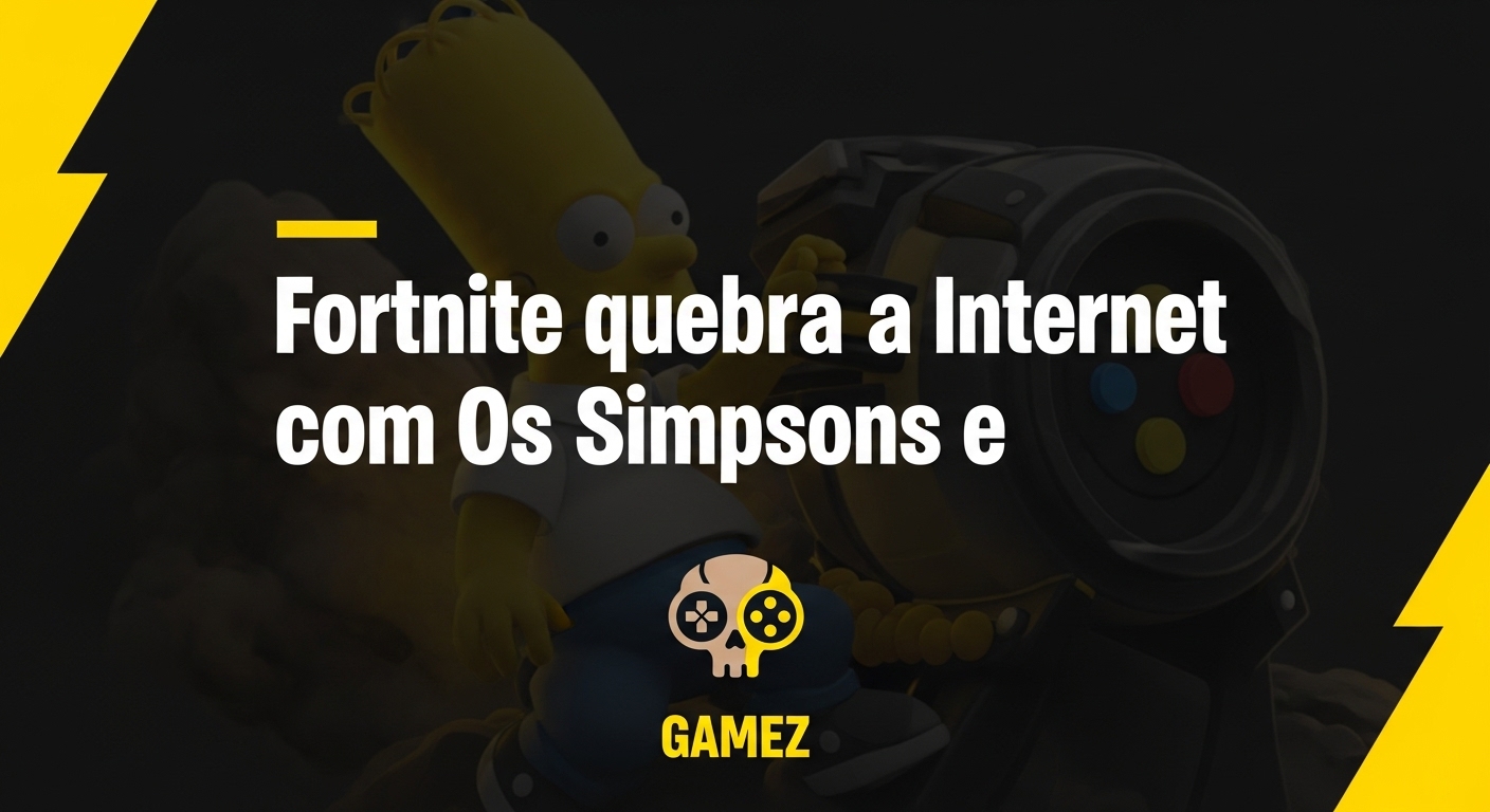 Fortnite quebra a internet com Os Simpsons e atinge pico massivo de jogadores!